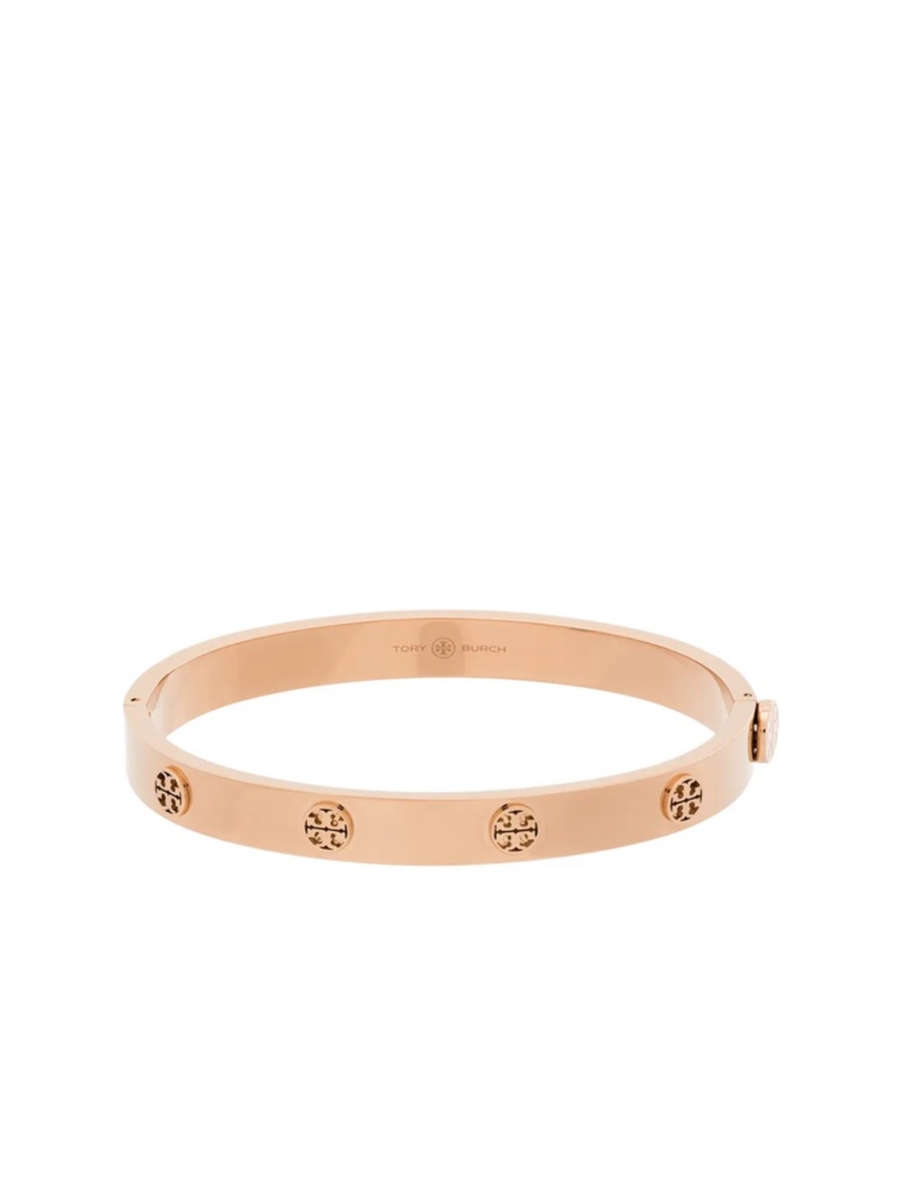 Tory Burch Rose Gold Miller Hinge Bracelet‎